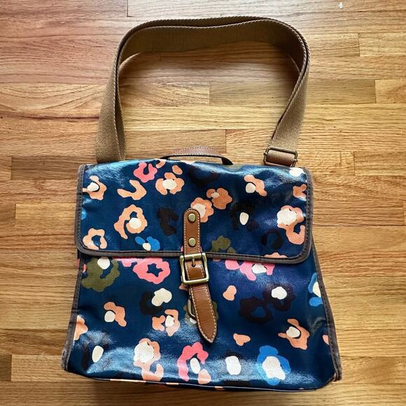 FOSSIL x Messenger Bag Laptop Travel Commuter CrossBody Purse - Picture 2 of 11